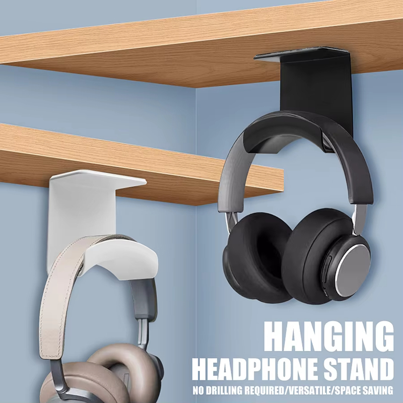 Headphone Hook Under - Универсальная подставка для наушников, клейкая пластиковая