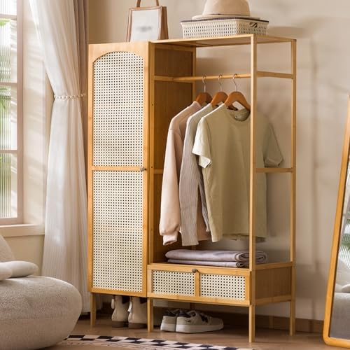 Drawer Organizer Bamboo - Минималистичная напольная вешалка для одежды из
