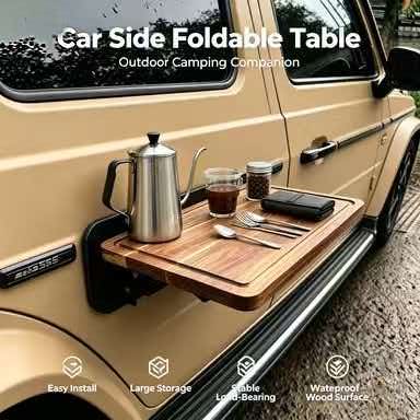 Desk Setup Table - Быстросборный складной деревянный столик для крепления