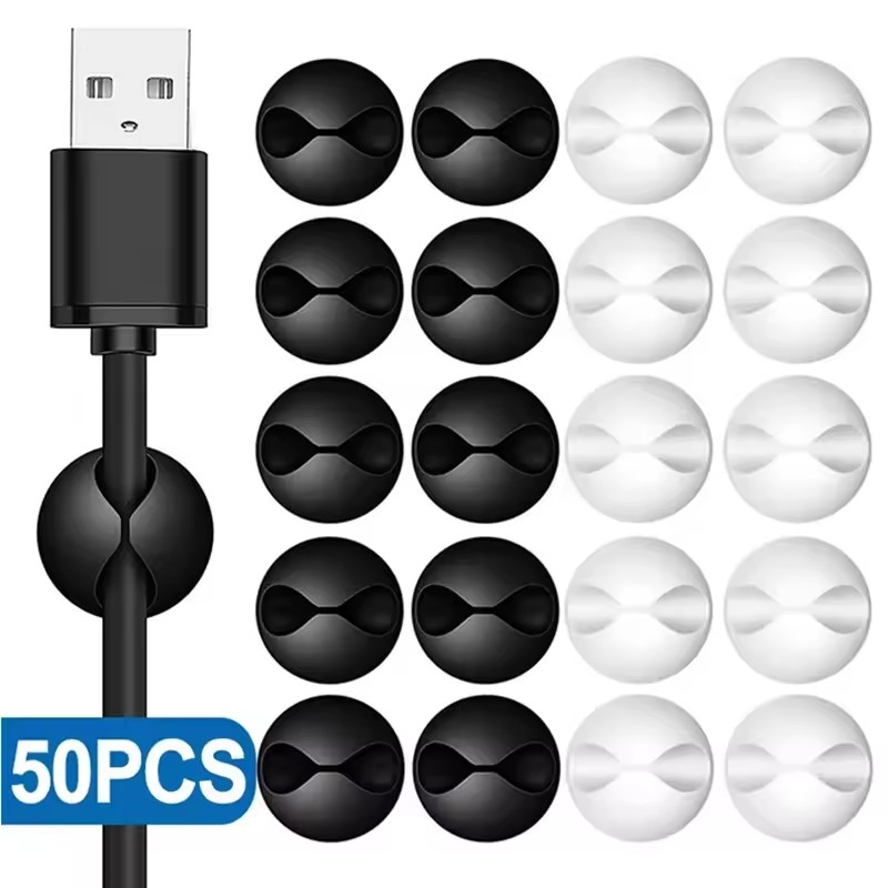 Headphone Hook Under - 5/50 шт. Настольные/настенные самоклеящиеся зажимы-органайзеры для