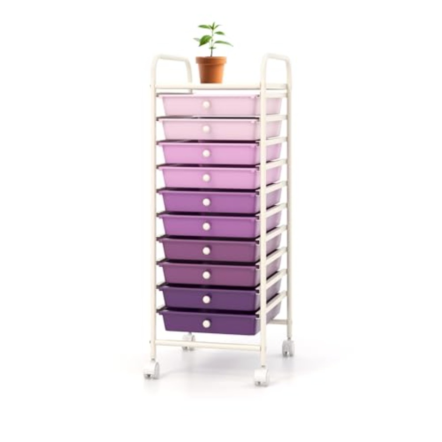 Drawer Organizer Bamboo - Тележка для хранения, передвижная тележка-органайзер с