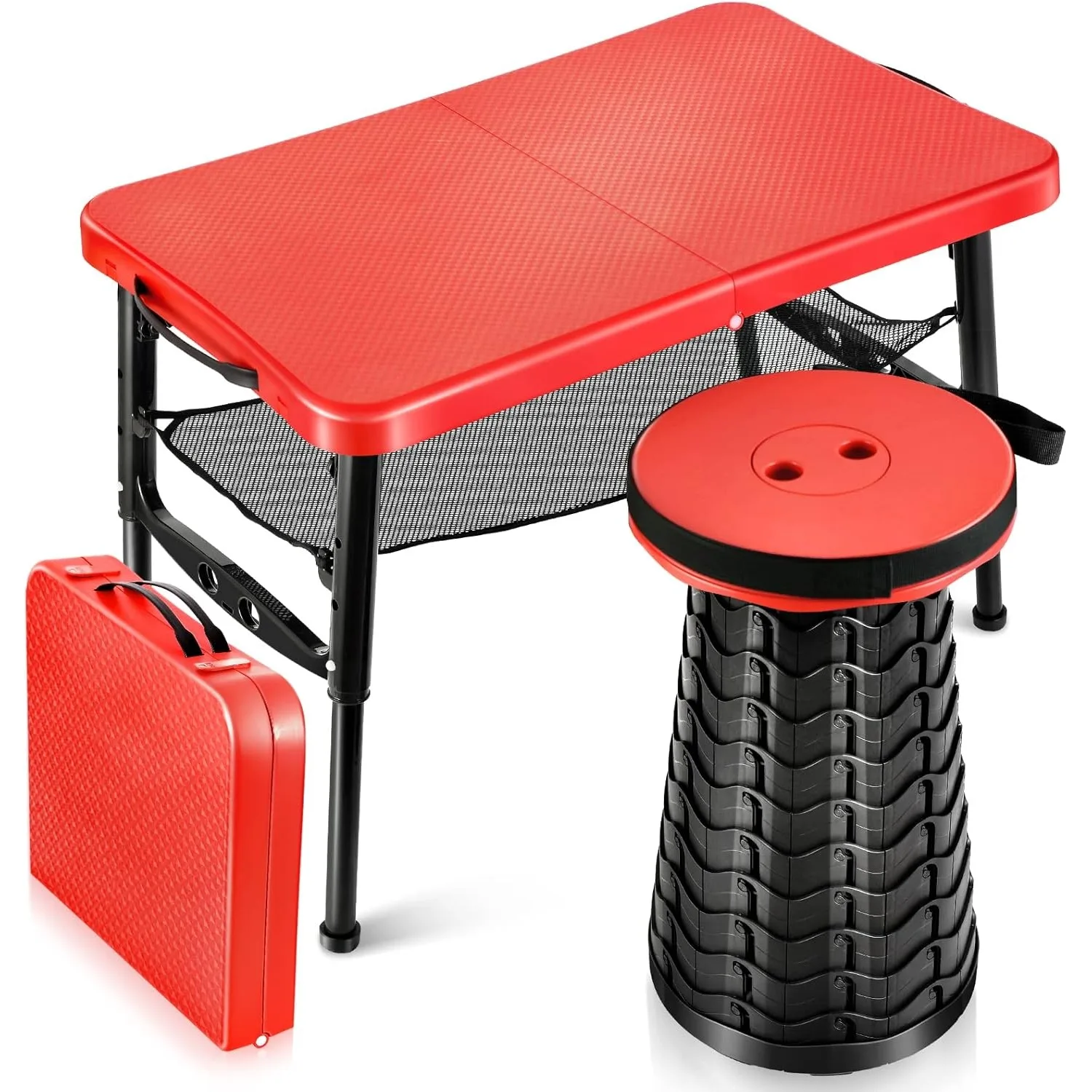 Desk Setup Notebook - Выдвижной складной стол и набор табуретов,