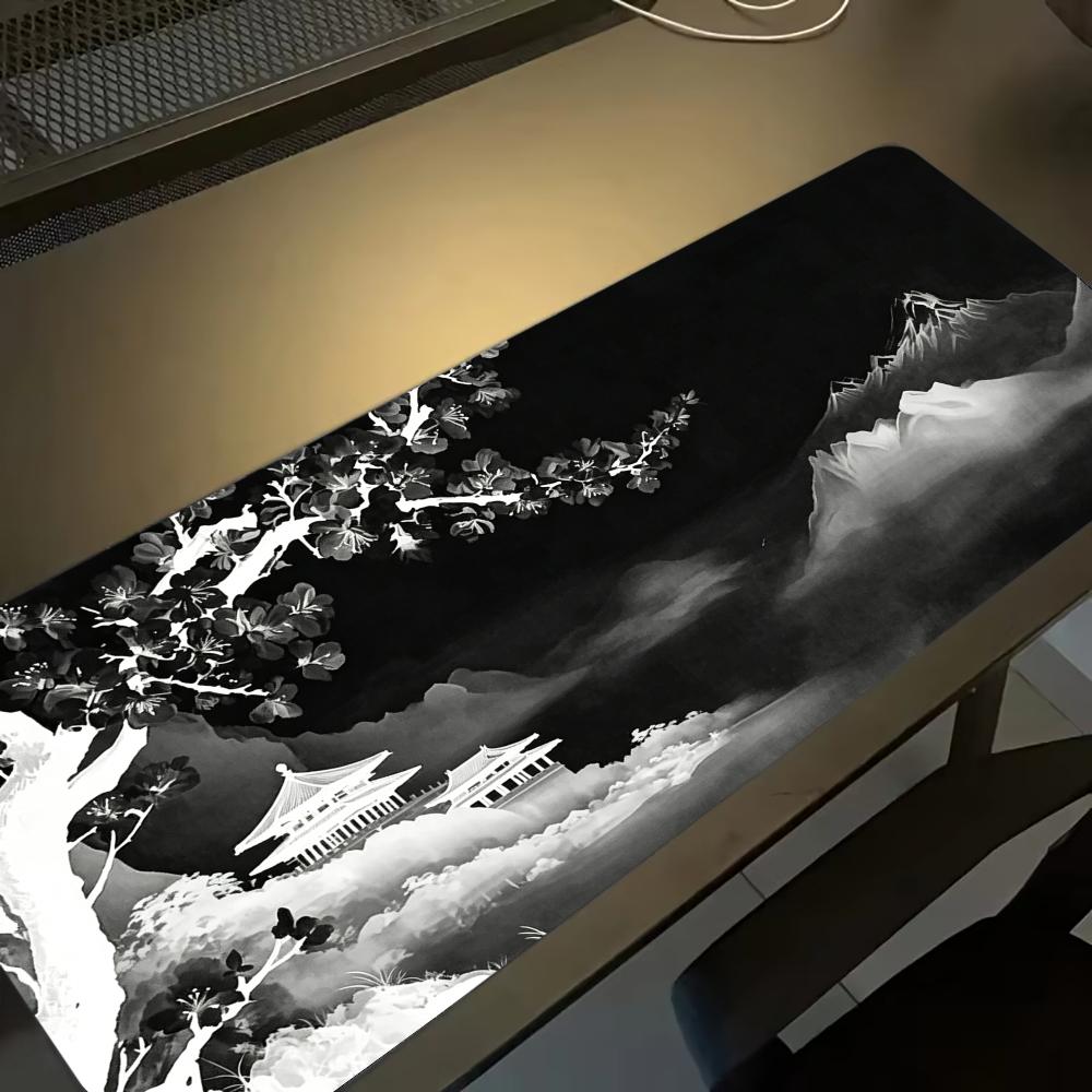 Desk Setup Grey - Большой коврик для мыши Grey Moonlit