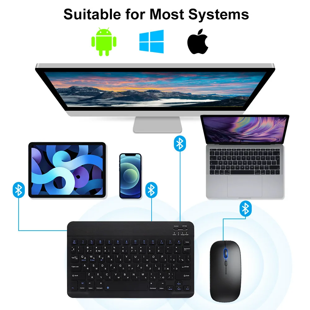 Новая беспроводная клавиатура  – обзор и цена Desk Setup Ipad