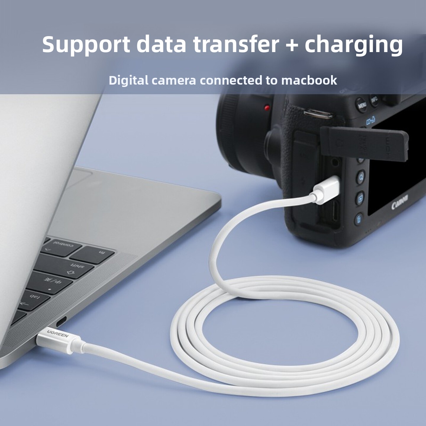 Кабель UGREEN USB2.0 Type C -  – обзор и цена Desk Setup Ipad