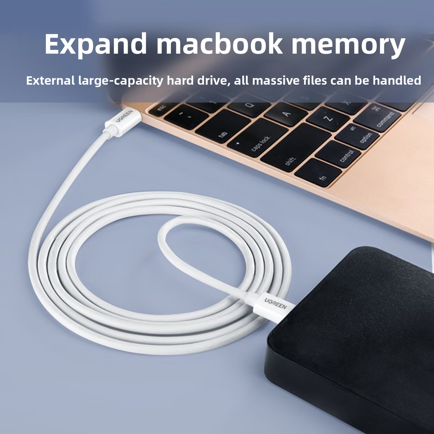 Кабель UGREEN USB2.0 Type C -  – обзор и цена Desk Setup Ipad