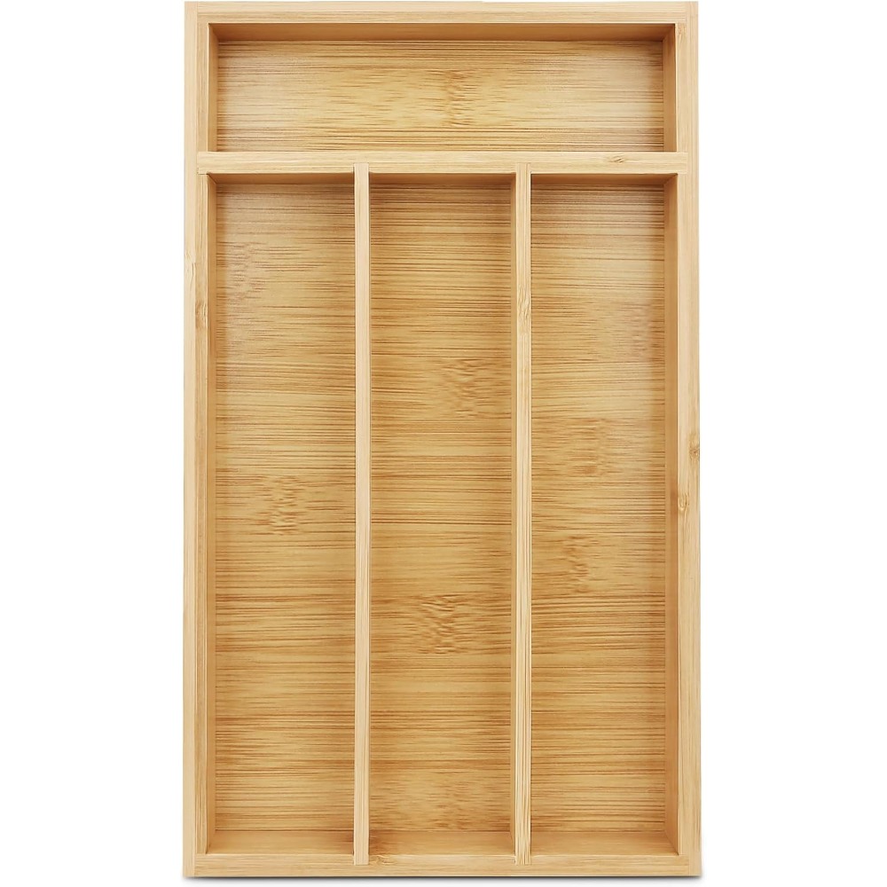 Прочный бамбуковый органайзер  – обзор и цена Drawer Organizer Bamboo