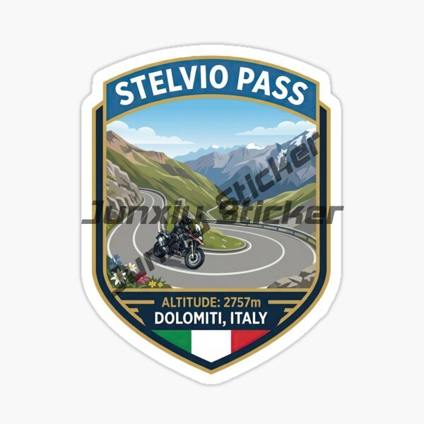 Наклейки STELVIO PASS ITALIA д – обзор и цена Desk Setup Room