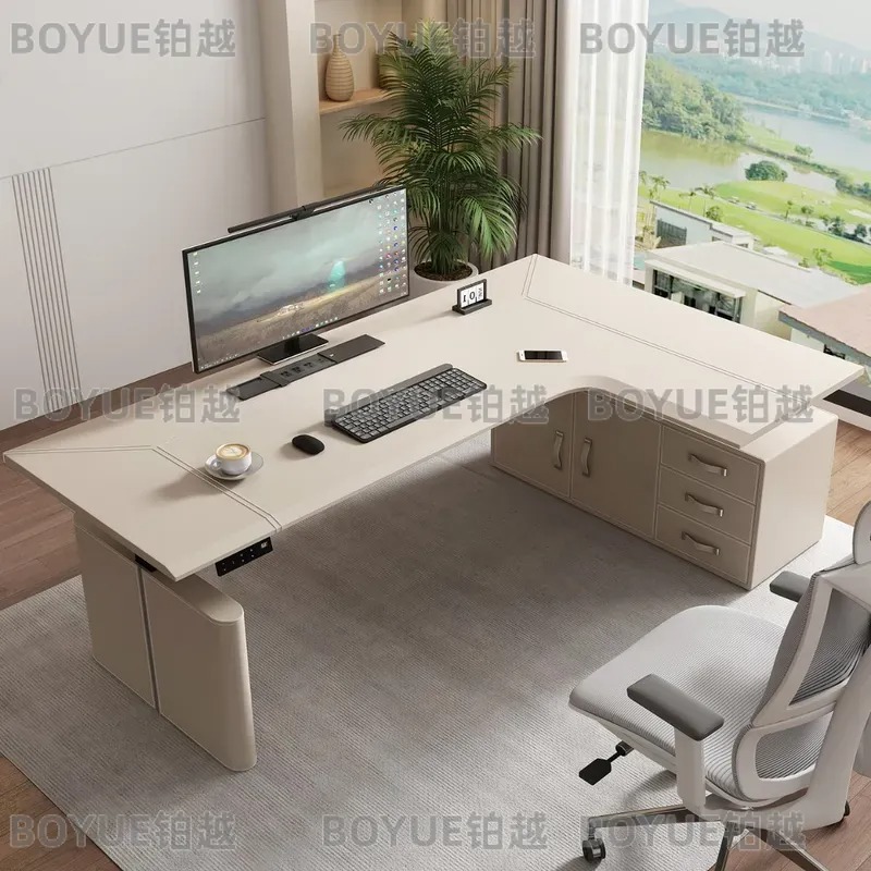 Угловой стол в форме буквы L с – обзор и цена Desk Setup Corner