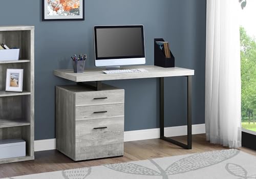 Компьютерный стол с тумбой для – обзор и цена Desk Setup Grey
