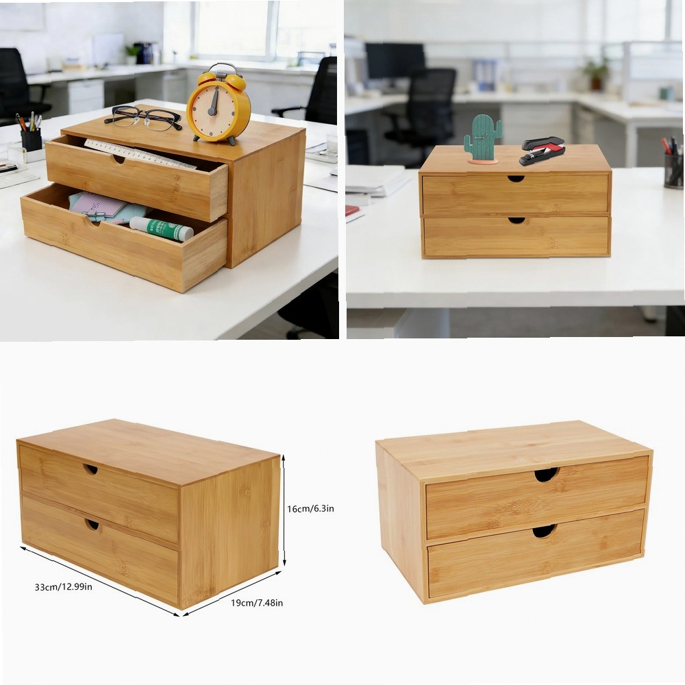 Настольный органайзер, коробка – обзор и цена Drawer Organizer Bamboo